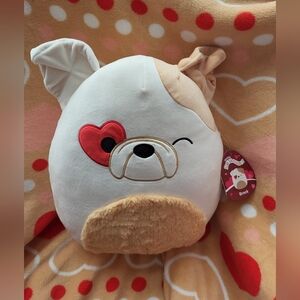 NWT LARGE SQUISHMALLOW BROCK. Sports A Red Heart Eye.So Cute For Valentine's DAY
